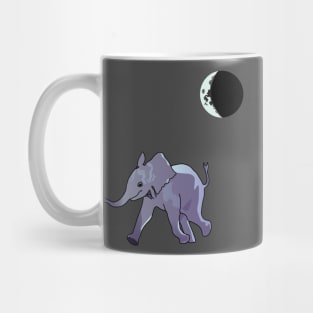 Baby Elephant's Midnight Stroll Mug